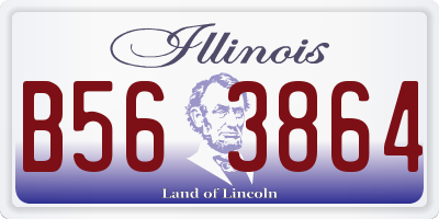 IL license plate B563864