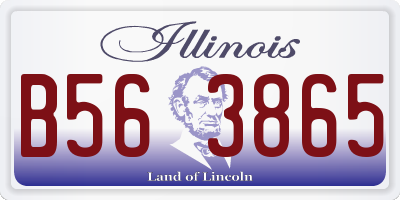 IL license plate B563865