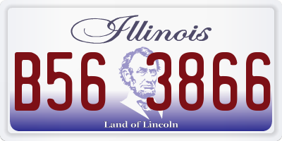 IL license plate B563866