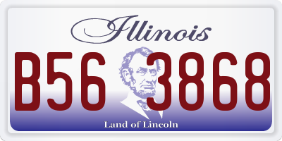 IL license plate B563868