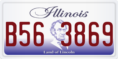 IL license plate B563869