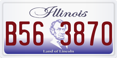 IL license plate B563870