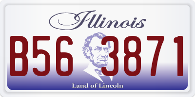IL license plate B563871