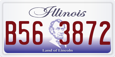 IL license plate B563872