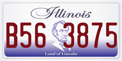 IL license plate B563875