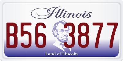 IL license plate B563877