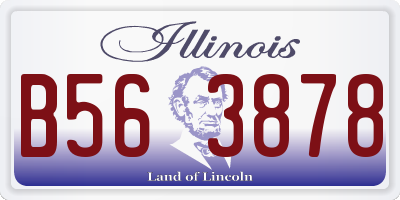 IL license plate B563878