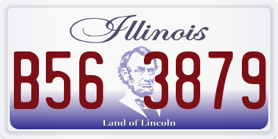 IL license plate B563879
