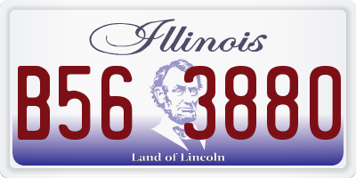 IL license plate B563880
