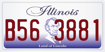 IL license plate B563881