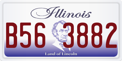 IL license plate B563882