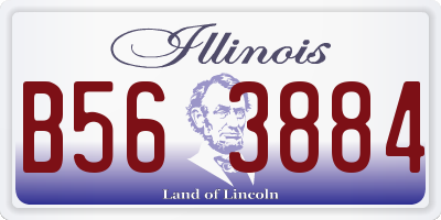 IL license plate B563884