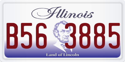 IL license plate B563885