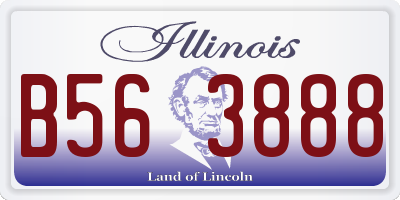 IL license plate B563888