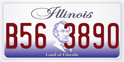 IL license plate B563890