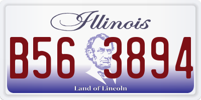 IL license plate B563894