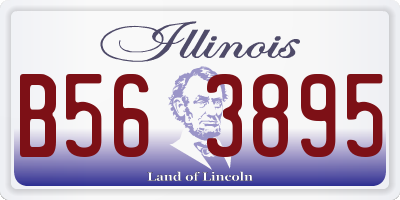 IL license plate B563895