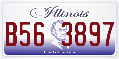 IL license plate B563897