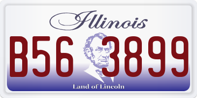 IL license plate B563899