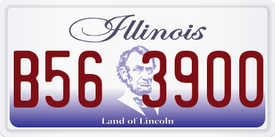 IL license plate B563900