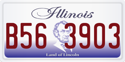 IL license plate B563903