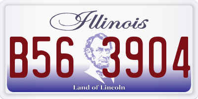 IL license plate B563904