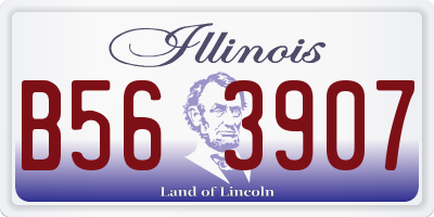 IL license plate B563907