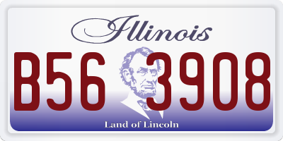 IL license plate B563908