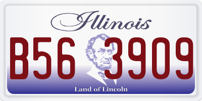 IL license plate B563909