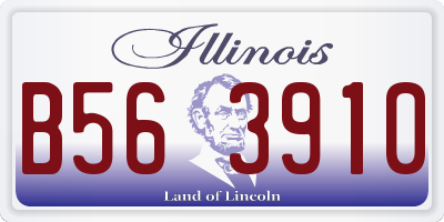 IL license plate B563910