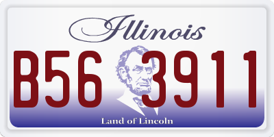 IL license plate B563911