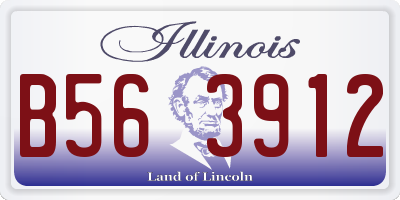 IL license plate B563912