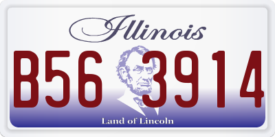 IL license plate B563914