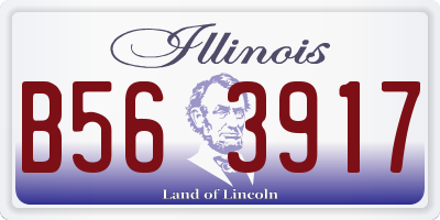 IL license plate B563917