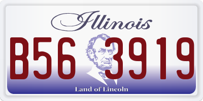 IL license plate B563919