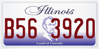 IL license plate B563920