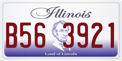 IL license plate B563921