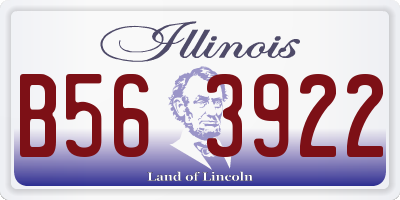 IL license plate B563922