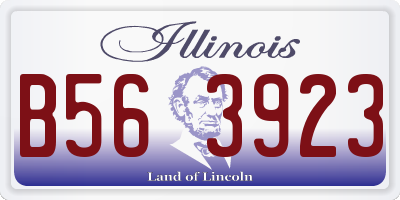 IL license plate B563923