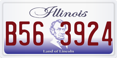 IL license plate B563924