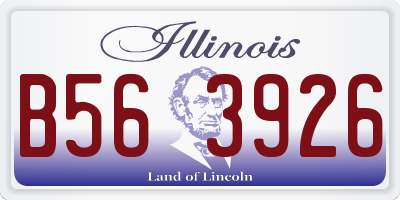 IL license plate B563926