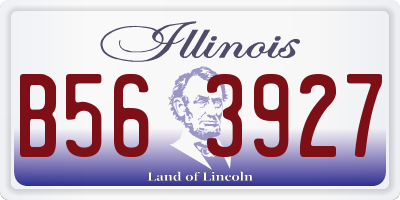 IL license plate B563927
