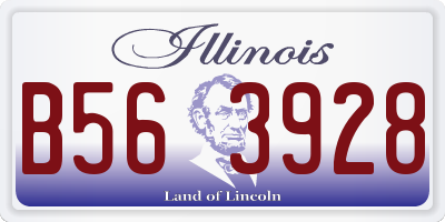 IL license plate B563928