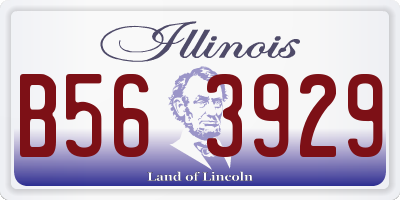 IL license plate B563929