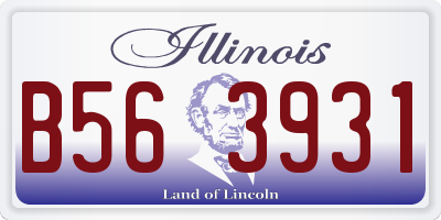 IL license plate B563931