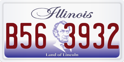 IL license plate B563932