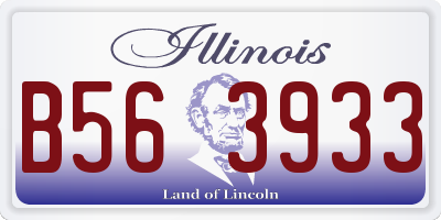 IL license plate B563933