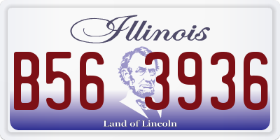 IL license plate B563936