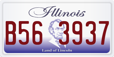 IL license plate B563937