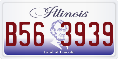 IL license plate B563939